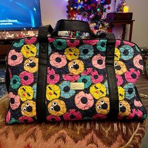 Luv Betsey by Betsey Johnson Travel Bag/ Diaper Bag - Donut Faces 🧳 🍩 💖 🎊